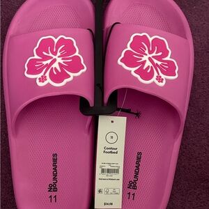 No Boundaries Pink Slide Sandals size 11 women’s